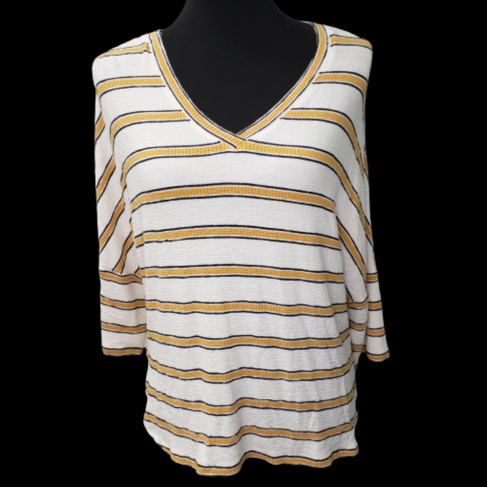 Max Studio Striped Top Couper Sz Small